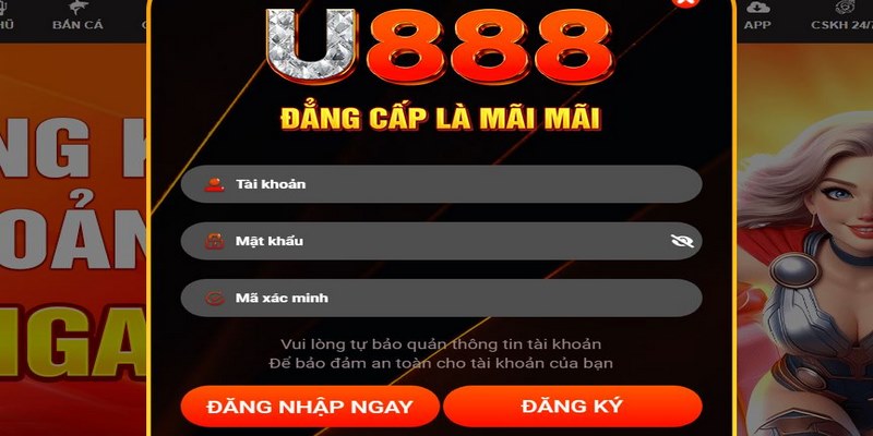 Cung cấp đủ dữ liệu tài khoản để đăng nhập U888 dễ dàng